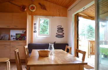 Intérieur des chalets